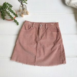Brandy Pink Corduroy Skirt